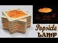 Diy room dcor  how to make a popsicle stick lamp  easy crafts ideas at home icecream stick lamp