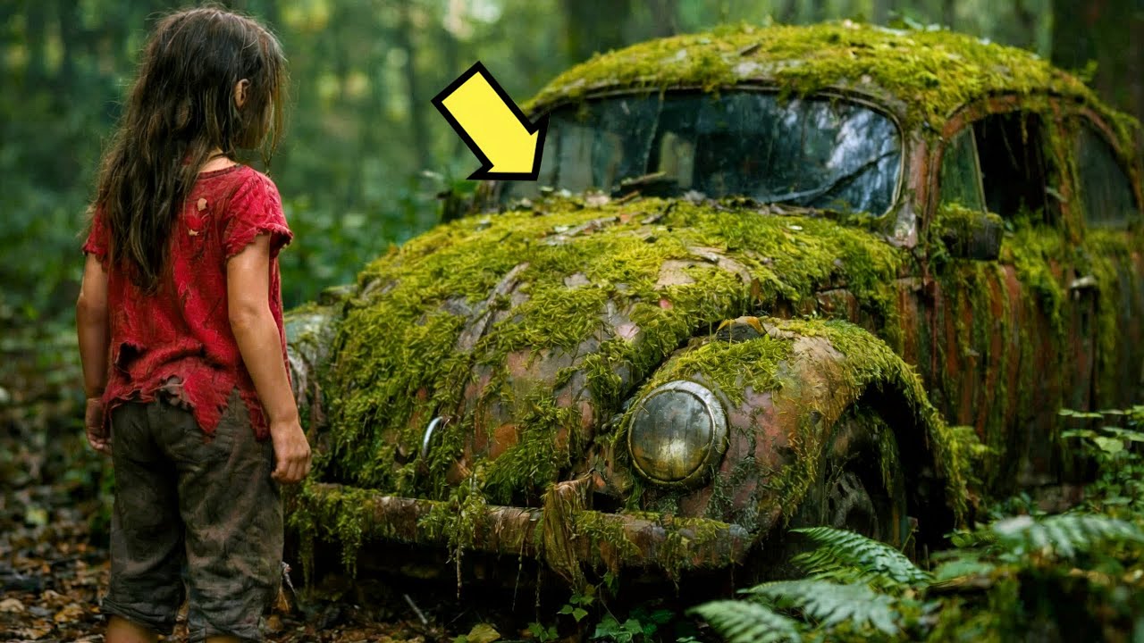 NIÑA HUÉRFANA SE REFUGIÓ EN UN VOCHO ABANDONADO… LO QUE HABÍA EN LA CAJUELA LA DEJÓ EN SHOCK