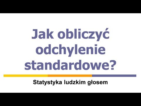 Wideo: Jak obliczyć odchylenie standardowe od PMP?