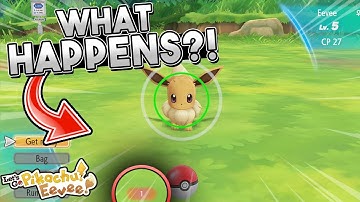 Wat gebeurt er als het je NIET lukt om je start-Pokémon te vangen in Let