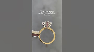 This diamond shape is class, brilliance and eternal sparkle ✨ #rounddiamond #engagementringideas