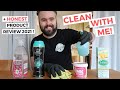 Clean with me + reviewing the most popular UK cleaning products 2021!
