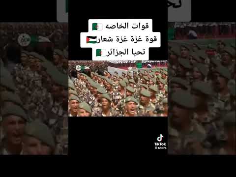 شاهد القوات الخاصة الجزائرية قوة غزة غزة شعار قوة مهولة قوة عظيمة   
