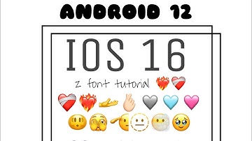 IOS 16.4 EMOJIS ON SAMSUNG (android 12) 🤍 "z font 3 tutorial" 🔥 (WORKING 100%)