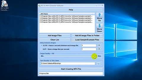 How To Use JPG To MP4 Converter Software