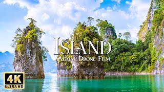 4K Bay Drone Film - замечательный ландшафт природы с успокаивающей фортепианной музыкой