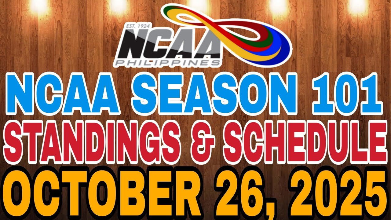 🔴 NCAA STANDINGS & SCHEDULE | OCTOBER 25 - 26, 2025 | NCAA MEN'S BASKETBALL SEASON 101