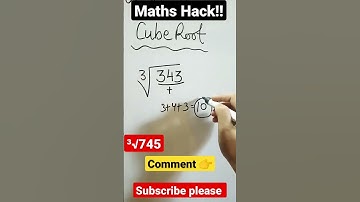 Cube root tricks ||Maths hack#shorts #shortsfeed #letssikho #youtubeshorts #shortvideo#cuberoottrick