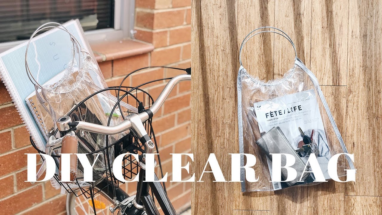 DIY Clear Tote  Instagram Trend Inspired PVC Bag 