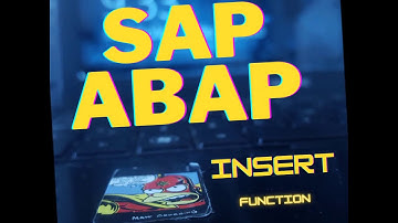 How to use INSERT function in ABAP Program | Inserting data using abap code.