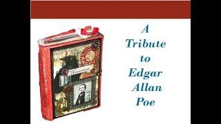 NEVERMORE ...A Handcrafted  Journal Tribute to Edgar Allan Poe SOLD Thank you.
