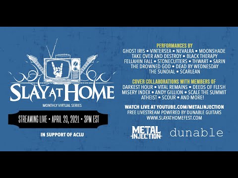 SLAY AT HOME Monthly (April) Live Stream Powered by Dunable Guitars | Metal Injection