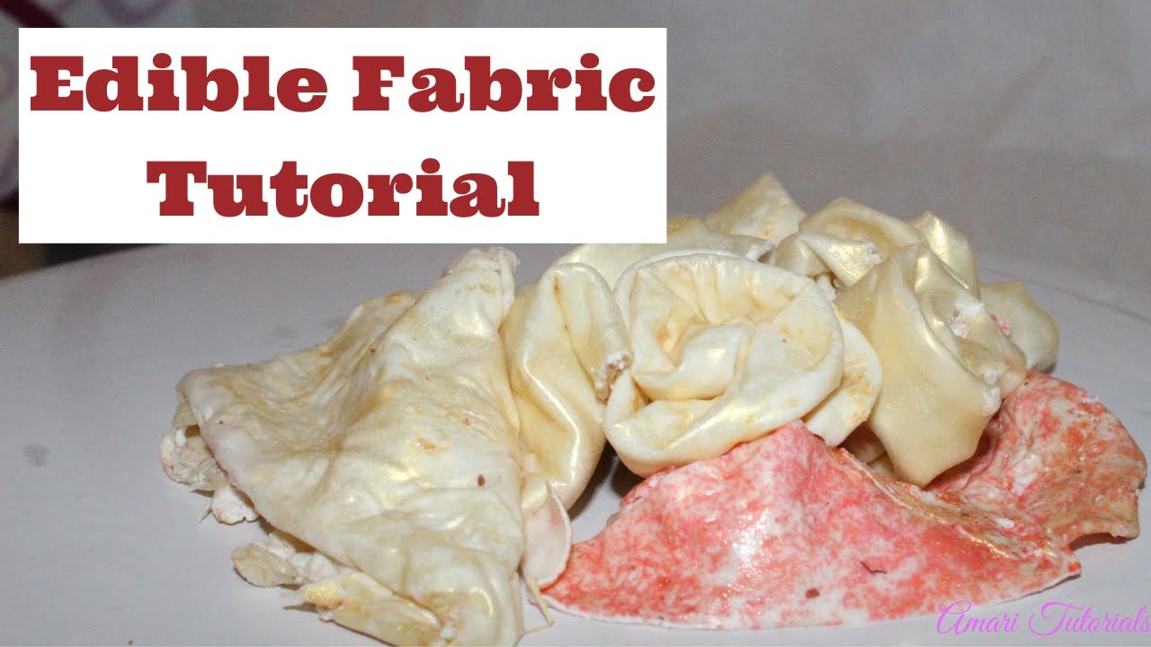 Easy tutorial on How to make Edible Fabric Kenyan Recipe for Edible Fabric YouTube