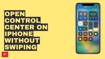 How to open control center on iPhone without swiping (iPhone All models)