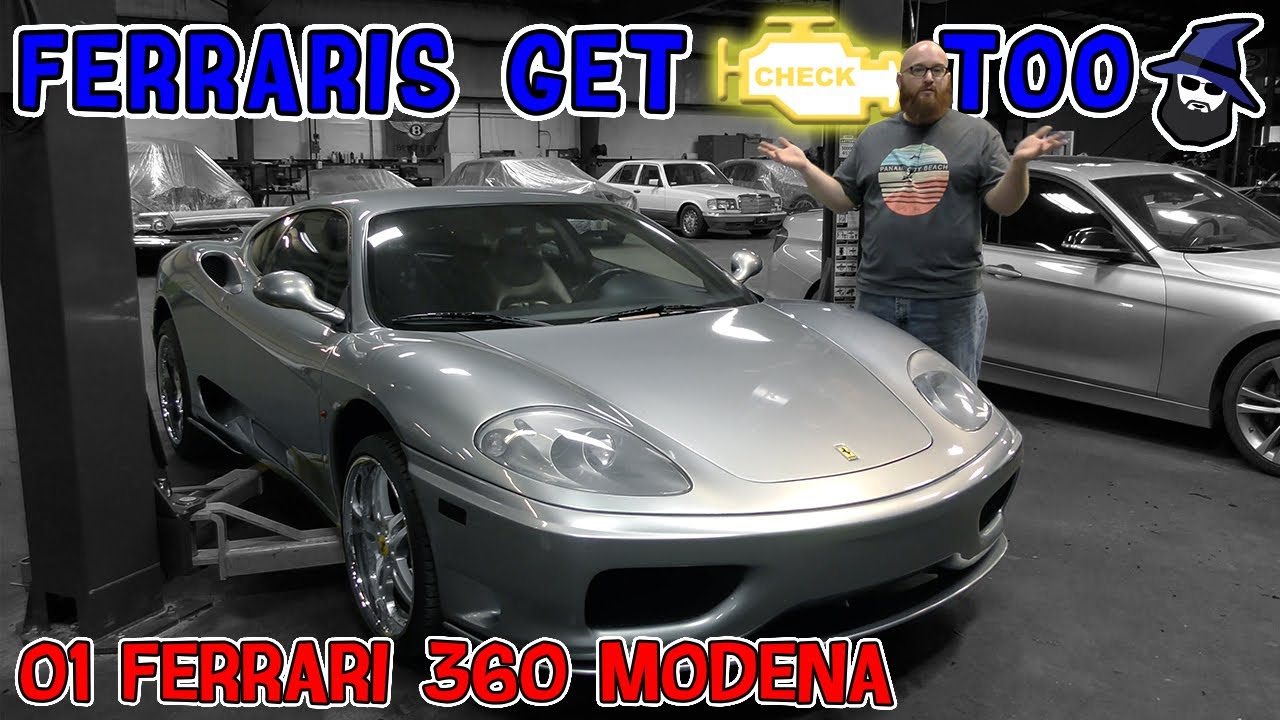 Ferraris get check engine lights too! See what the CAR WIZARD found on this 2001 Ferrari 360 Modena