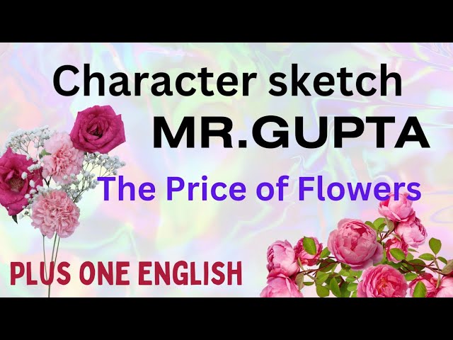 Plus One English - Character sketch of Mr. Gupta - YouTube