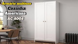 Como montar Armário Cozinha Americana 2 Portas Ac4004 Branco