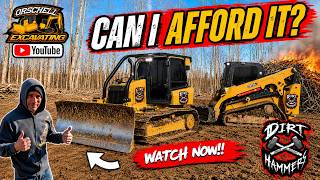 120K in the bank but can I AFFORD IT? Building Pad Excavation Dozer Skid Loader Action!!