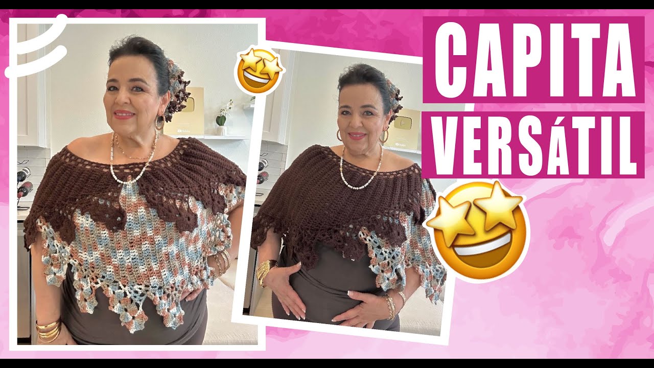 🤩Capita VERSÁTIL combinada -  Paso a paso de cómo tejer con LAURA CEPEDA