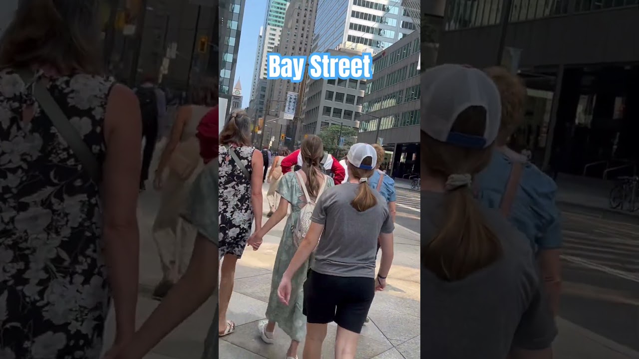 Walk on Bay Street in Toronto 🇨🇦 