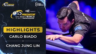 HIGHLIGHTS | Carlo Biado vs Chang Jung Lin | WPA World Championship Men's 10-Ball 2024 | Vòng 16