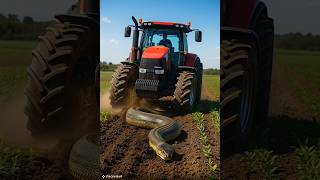“The Tractor and the Sleeping Giant: A Day in the Field” . #case