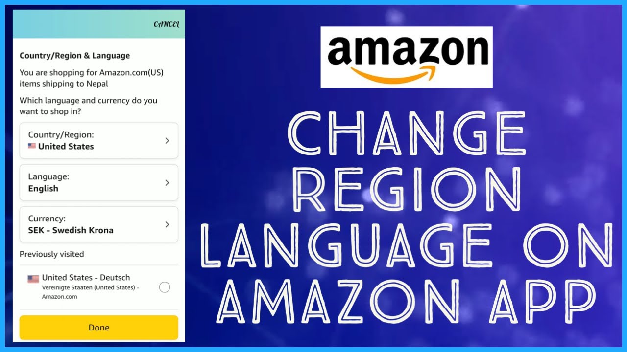 How to Change Region Language on Amazon App Easily: Step-by-Step Guide