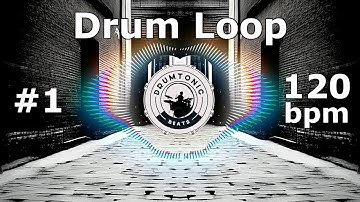 #1 Drum Loop 120 bpm 🥁 Bass Guitar Backing Tracks 🥁 DrumTonic Beats