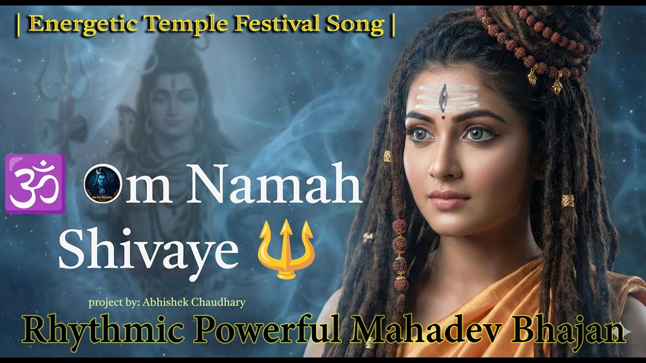 🔥 Om Namah Shivay 🔱 | Energetic Temple Festival Song | Rhythmic Powerful Mahadev Bhajan