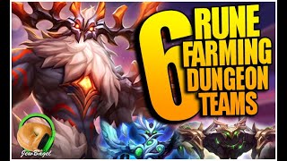 6 Dimensional Hole RUNE FARMING Teams (Summoners War)
