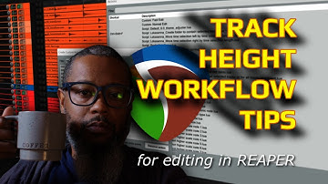 Track Height Workflow for Editing in REAPER