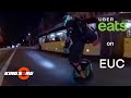 UberEats fast delivery on EUC! Night ride (KingSong 16X)