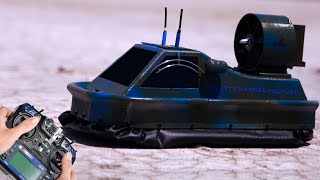 วิธีทำ Rc Hovercraft ที่บ้าน | Diy 3D พิมพ์ Fast Twin Brushless Motor Rc Hovercraft บนน้ำ
