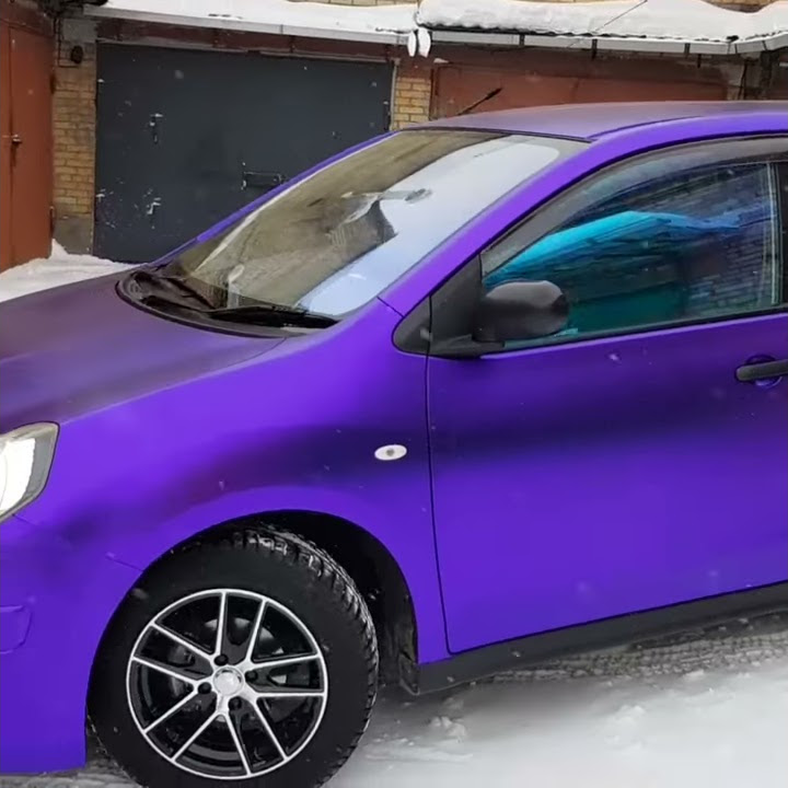 Violet mattechrome teckwrap (фиолетовый хром) - YouTube