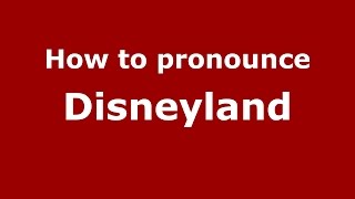 Audio and video pronunciation of disneyland brought to you by
pronounce names (http://www.pronouncenames.com), a website dedicated
helping people pronounc...