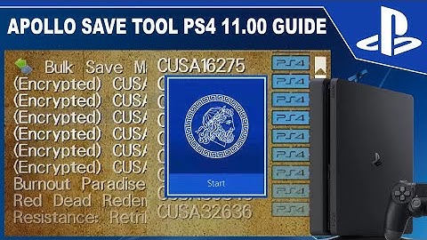 Apollo Save Tool PS4 11.00 Jailbreak | Load Encrypted Saves, Import/export saves & more