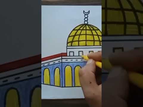 رسم المسجد الأقصى رسم المسجد الأقصى بسهوله