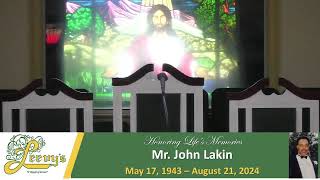 Mr. John Lakin, September  1,  2024- Leevy's Funeral Home