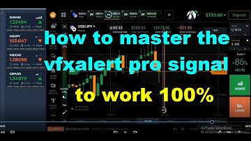 how to master the vfxalert pro signal - to work 100% - iq option strategy