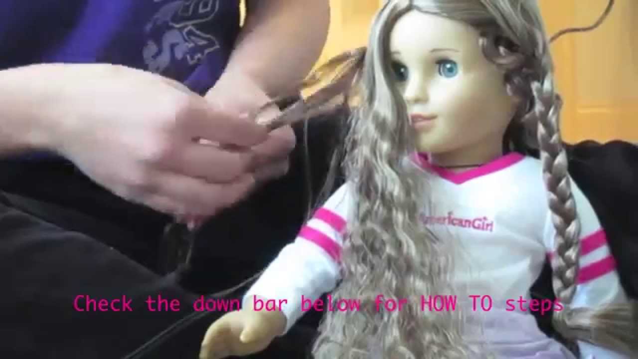 straightening american girl doll hair