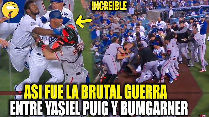 Así fue la BRUTAL PELEA entre YASIEL PUIG y MADISON BUMGARNER | La GUERRA mas INTENSA de la MLB