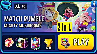 mighty mushrooms square matches super sized rumble match | 2 In 1 | match masters