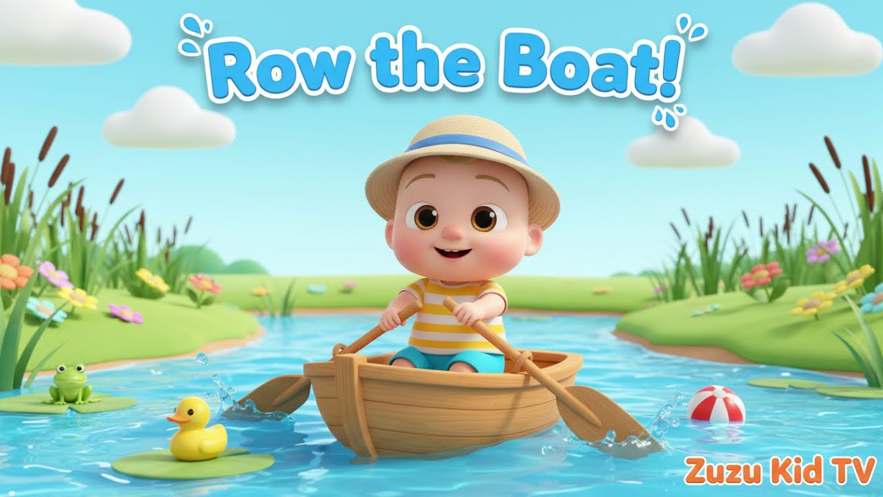 Row the Boat with Zuzu – Fun Water Adventure & Toddler Movement Nursery Rhyme