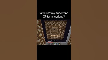 can someone tell me why my enderman farm isn