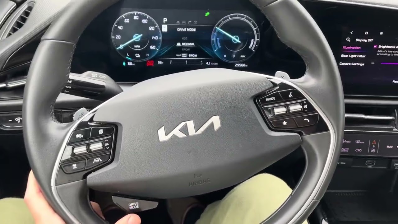 Как изменить режим движения +Snow в Kia Niro EV | 2024