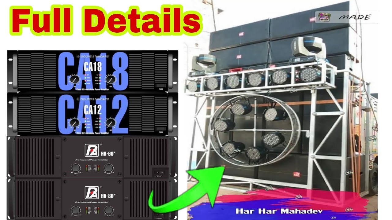 8top 4Bass 2Line Array Full Connection Details | Roadshow Dj Setup | Dj Rock