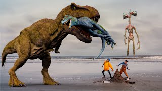 T-Rex VS Siren Head Part 1 | Best Realistic Dinosaur | Jurassic World Dominion IRL | Teddy Chase