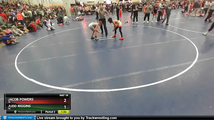 83 Lbs Champ. Round 1 - Jacob Powers, IN Vs Judd R...