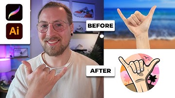 🤙 Turn photos into vector illustrations with Adobe Illustrator iPad