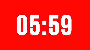 5 Minute 59 Second Timer With Alarm Without Music